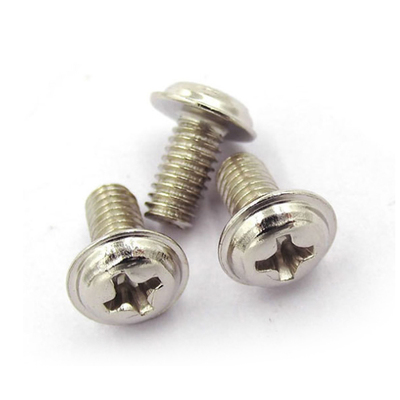 镀镍十字圆头带介螺丝