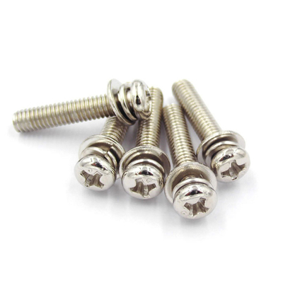 镀镍圆头组合螺丝