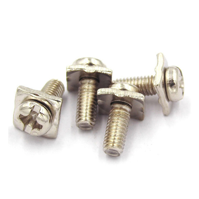 四方垫片镀镍小螺丝钉